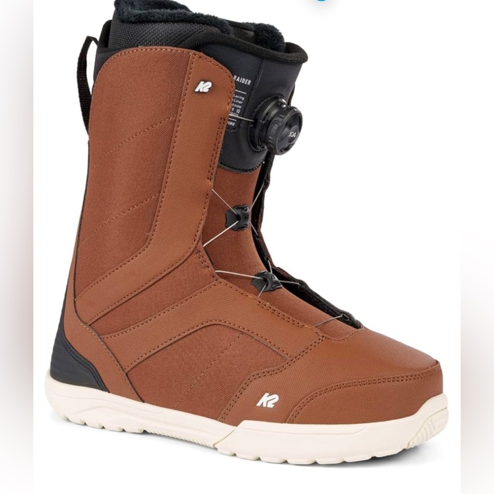 NEW K2 SNOWBOARD Raider Brown All-mountain Snowboard Boots 7 MEN’s Boa Tech